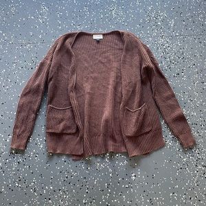 Brown Knit Cardigan